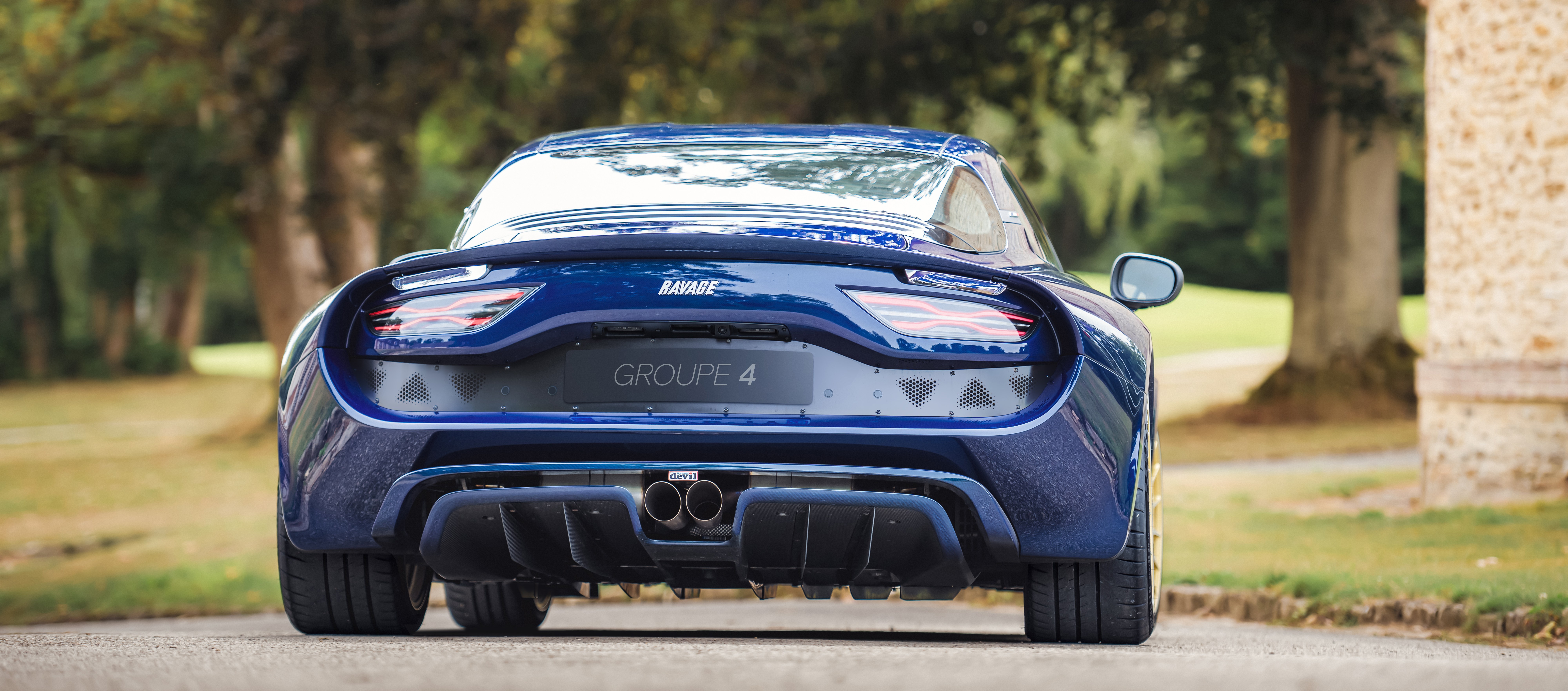 Ravage A110 Groupe 4 – voiture de sport française sur mesure bleue - carbone bleu - Alpine A110